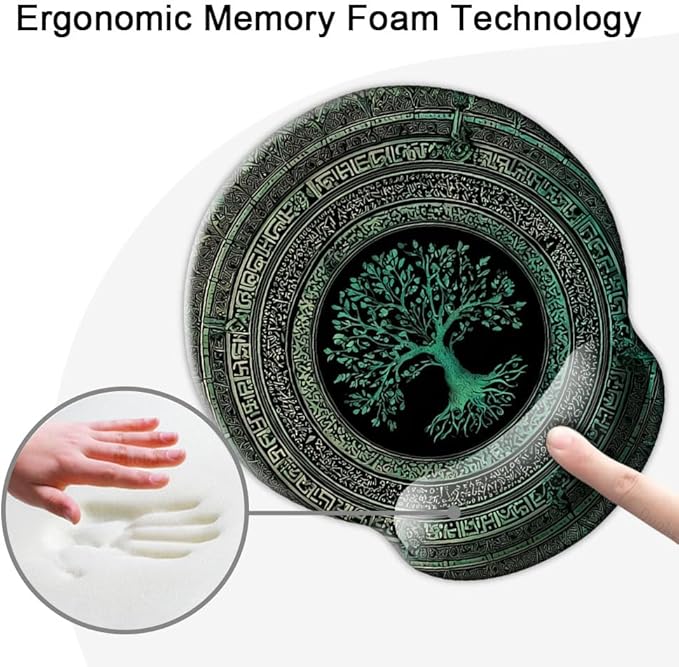 Ergonomic Mouse Pad with Wrist Support,Mouse Pad with Wrist Rest,Relieve Wrist Pain Mousepad Non-Slip Rubber Base,Mouse Pads for Desk,Computers,Laptop,Office,Home,Accessories Rug