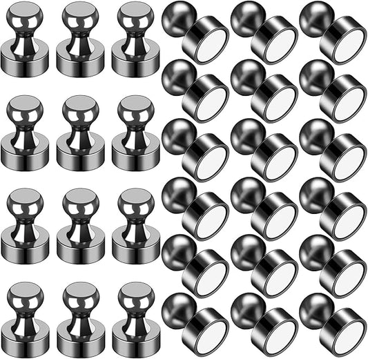 LOVIMAG 30Pcs Fridge Magnets - Small Neodymium Magnets for Whiteboard, Fridge, Kitchen, Office, Classroom, Picture, Locker