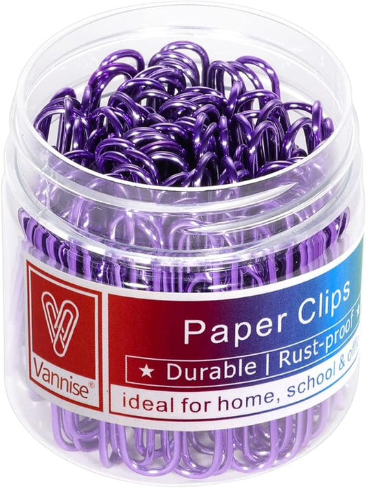PaperClips, 100PCS 2" Paper Clips Large（50MM, Durable & Rust Resistant Coated PaperClips, Large Paper Clips Great for Office, School and Personal Use