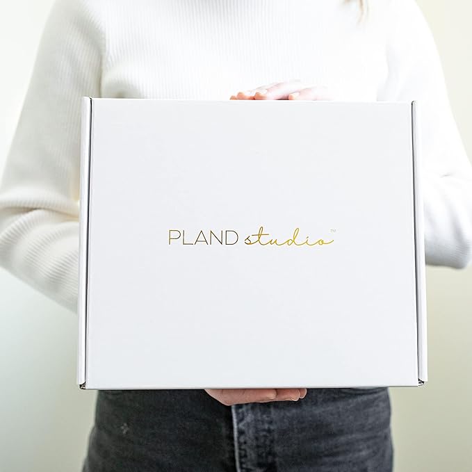 Pland Studio All-In-One 90 Day Goal Planner, Quarterly Planner, Guided Journal with Prompts, Daily Journal Notebook and Hourly Planner! Fitness, Self Care Wellness, Productivity, Mental Health, ADHD, Gratitude Journal