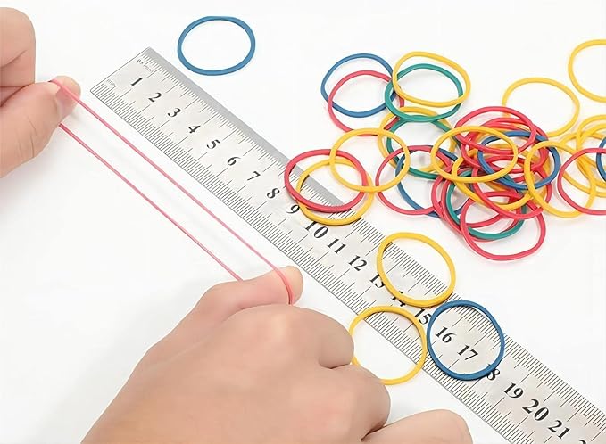 400pcs 2.5cm Wide Money Rubber Bands, Bulk Elastic Stationery Holder, Strong Elastic Band Loop Office Supplies