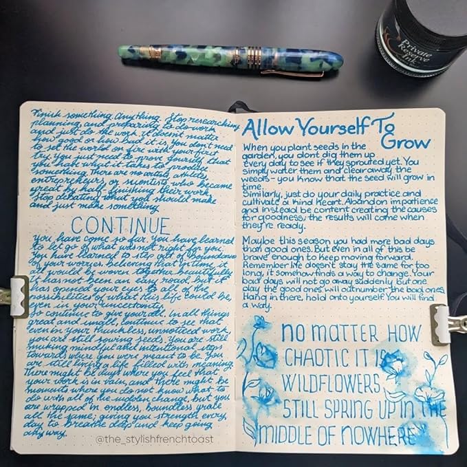 Monteverde Blue Mountain Fountain Pen - Omniflex