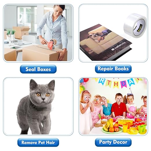 Packing Tape Heavy Duty Refill 36 Rolls Sealing Great for Packing Box Shipping and Moving Supplies Packaging 1.88" x 65 Yards 3" Core 2.0 Mil Thick Adhesive