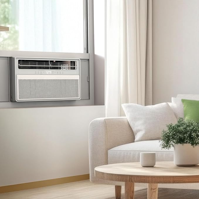 TCL 10,000 BTU Q-Series Smart Inverter Window AC, Ultra-Quiet 32dB Fan & 40dB Cooling, 38% Energy Saving, 3-Step Install, Open-able Window, Works with Smart Home Devices, Cools up to 450 Sq. Ft.