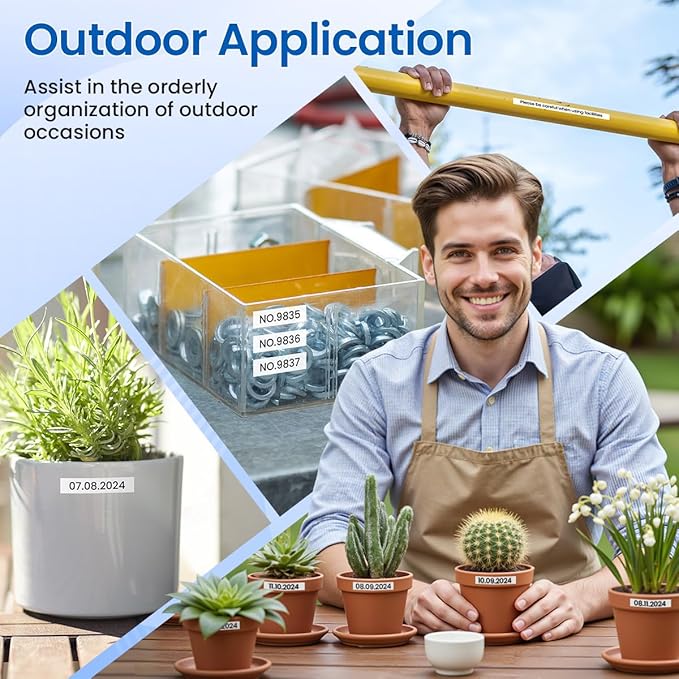 Labelife TZe-221 Label Maker Tape 9mm Compatible with Brother P Touch Label TZe TZ Tape 9mm 0.35 Laminated White 3/8 Inch TZe221 for Brother Ptouch PT D210 PTD220 PT-D200 PT-H110 PTD400,5-Pack