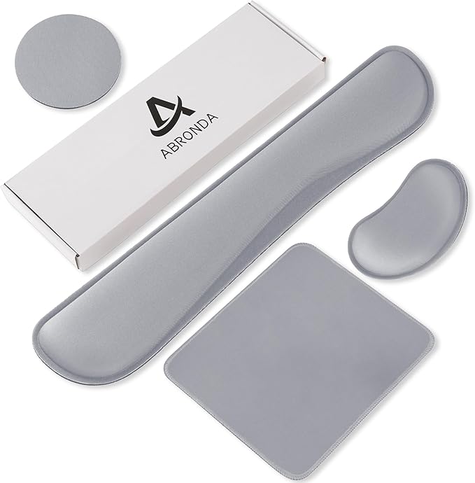 Office Ergonomic Memory Foam Computer Mouse and Keyboard Wrist Rest pad Support Carpal Tunnel, Wrist Rest for Keyboard and Mouse, Wrist Support Set