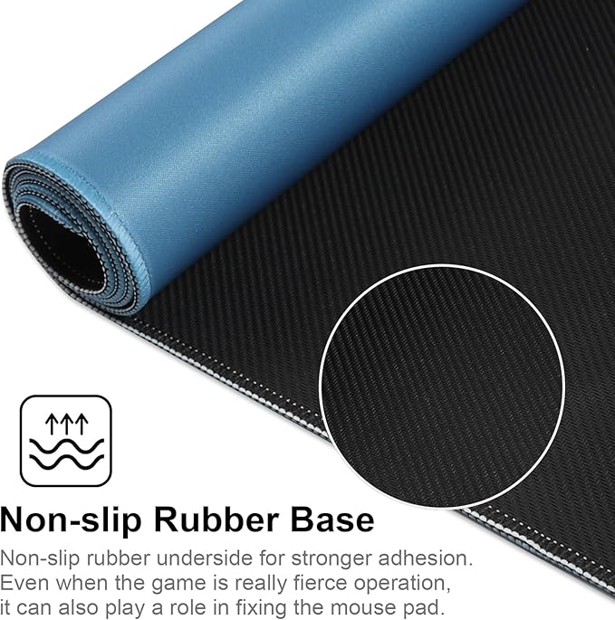 XXL Gaming Mouse Pad 35.4x15.7 Professional Large Mouse Pad & Computer Game Mouse Mat-90x40 Iceblueus