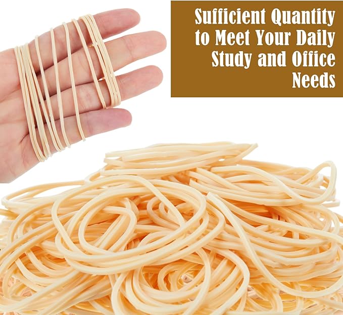 Marspark Rubber Bands Bulk Elastic Rubber Bands 5 lb File Folder Strong Elastic for Office Home Supply Crafts (Size 16)