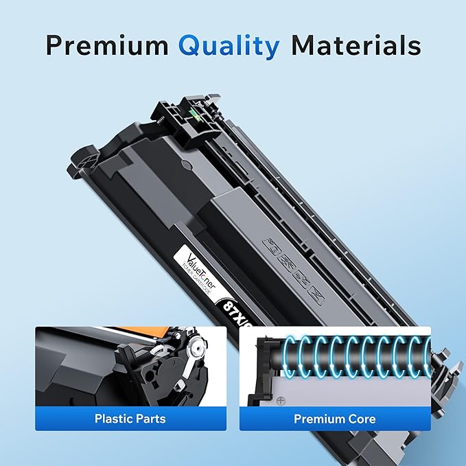 Valuetoner 87X High Yield Black Toner Cartridge Replacement for HP 87X 87A CF287X CF287A for HP Laserjet Enterprise M506 M506dn M506n Pro M501 M501dn M506 M506x M527 M527dn Printer Ink (Black, 2-Pack)