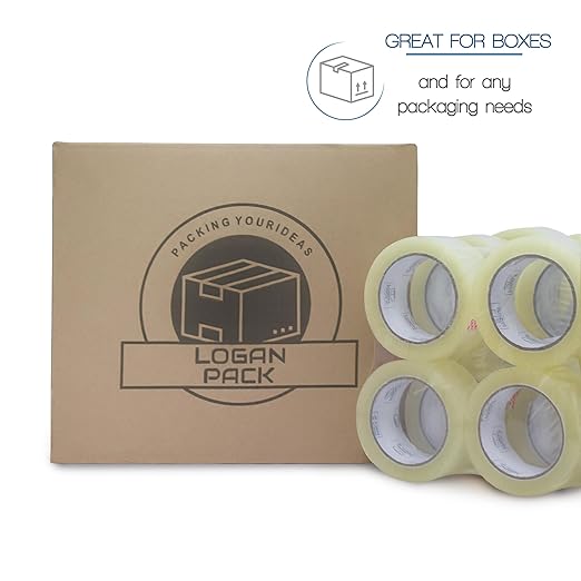 Clear Packing Tape, 36 Rolls Heavy Duty Packaging Tape for Shipping Packaging Moving Sealing, Thicker Clear Packing Tape, 1.88 inches Wide, 110 Yards Per Roll, 3960 Total Yards