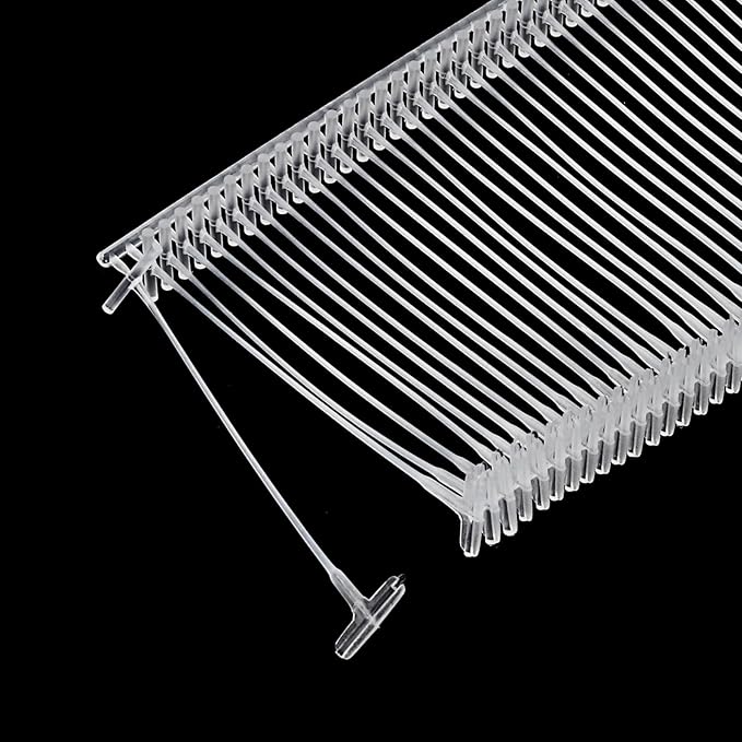 MECCANIXITY Standard Tagging Fasteners,Plastic Regular,Standard Label Gun Price Tagging Barbs for Garment Price Tag Label Tagging Barbs 35mm/1.38 Inch,Pack of 1000 Transparent