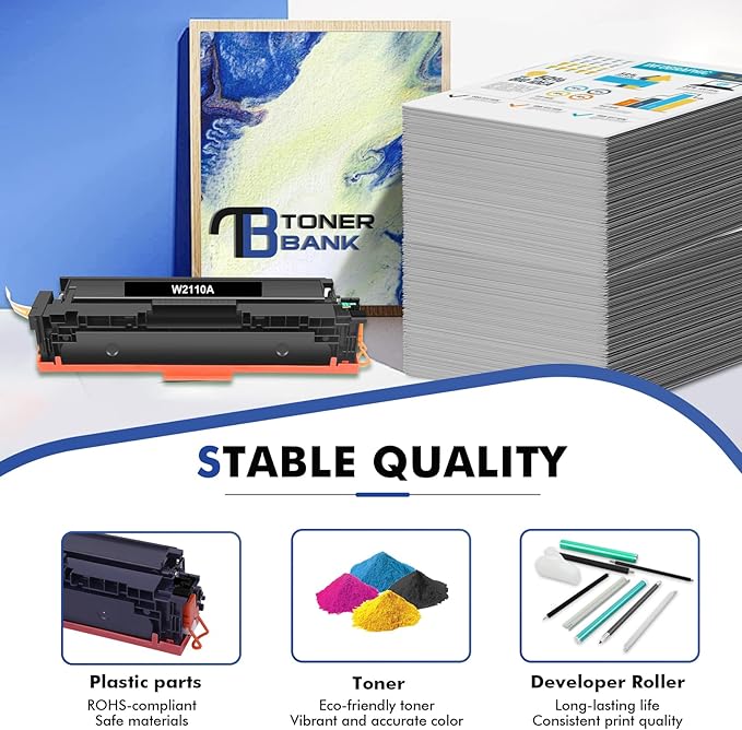 206A Toner Cartridges 4 Pack M283fdw M283cdw Set Compatible Replacement for HP 206A 206X Color Laserjet Pro MFP M283cdw M255dw M283 M255 Printer High Yield Ink (with Chip) (Black Cyan Yellow Magenta)