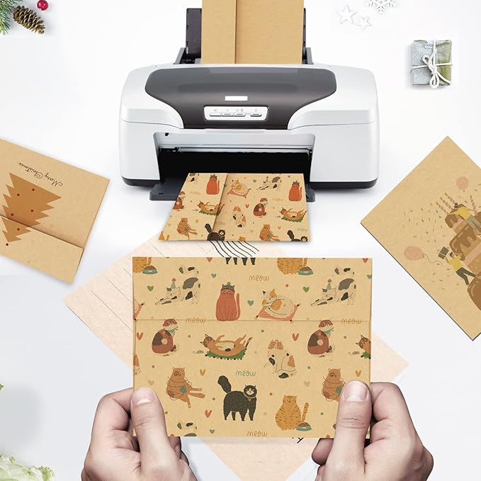 A7 Light Brown Kraft Envelopes Self Seal 1000 Pack, 120 GSM Printable Goefun 5x7 Mailing Envelopes for Invitations, Weddings, RSVP, Birthday, Photos, Documents and DIY Cards