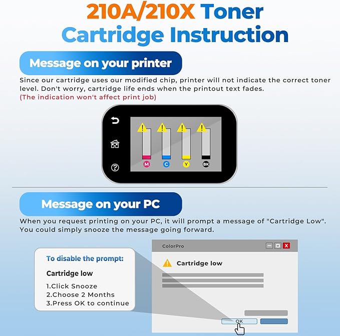 210A Toner Cartridges Compatible for HP 210A 210X Toner Cartridges for Color Laser Pro 4201dw 4201dn MFP 4301fdn 4301fdw 4301dw Printer, 8 Pack