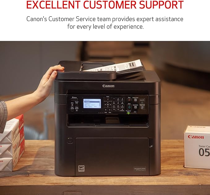 Canon imageCLASS MF264dw II - Monochrome Duplex Wireless Laser Printer, Multifunction with Scanner, Copier, Auto Document Feeder, Mobile Ready, 30 PPM, Black