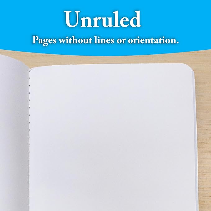 BAZIC Composition Book Black Marble Unruled Ruled 100 Sheet Notebook, Blank Page Journal Comp Notebooks for School, 4-Pack