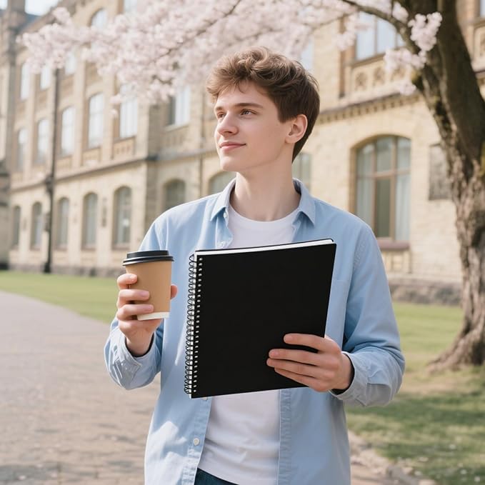 Blank Spiral Notebook 8.5" x 11"-4 Pack unlined spiral notebook Blank Journal A4 Unlined Journals for drawing