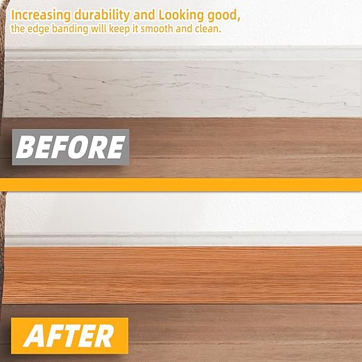 GSCIT Club Red Oak Wallpaper, 15.7 inch X 15ft Self Adhesive Wood Grain Repair Tape Patch for Tables, Chairs, Baseboards, Doors, Windows, Floors, Handicraft DIY.