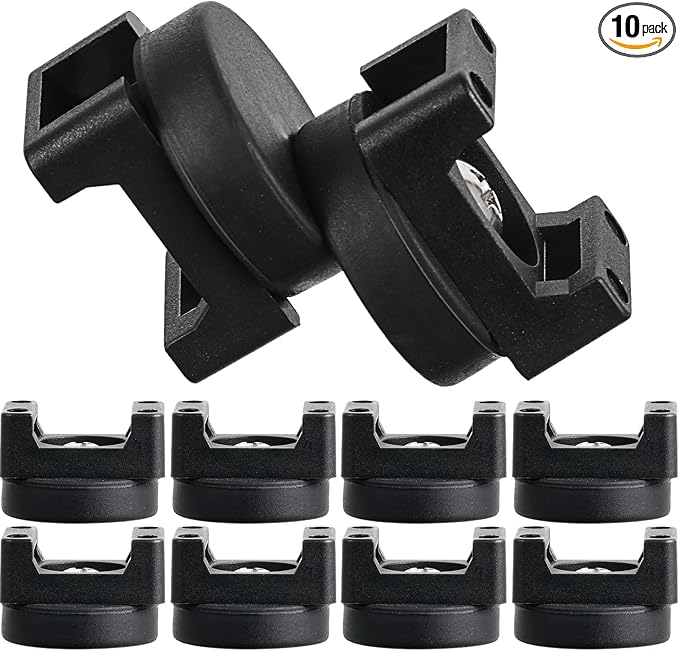 Yookeer Magnetic Zip Tie Mount Base Black Magnetic Cable Clips Wire Holder Multipurpose Cable Ties Management Base Electrical Supplies for Wire