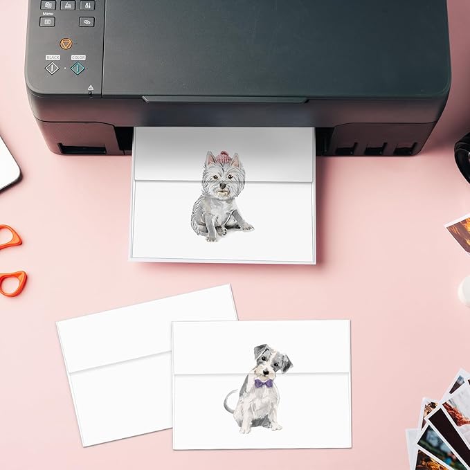 100 Packs 5x7 envelopes, A7 White Envelopes for Invitations Self Seal Printable for Greeting Cards, Weddings, Invitations, Photos, Postcards, Mailing (White)