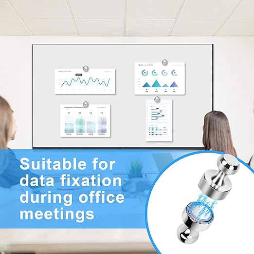 Strong Fridge Magnets Refrigerator Magnets for Whiteboard Small Magnet Push Pin Magnetic Neodymium Tiny for Office Classroom Kitchen Home 16 Pack