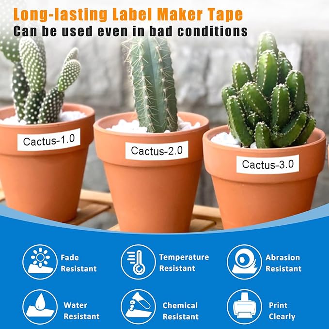 30-Pack Replacement for Brother P-Touch Label Tape TZe-231 TZ-231 TZe TZ Tape Laminated White Label Maker Tape Compatible with Brother Label Maker PT-D200 PT-D210 PTH100 PT-D400, 1/2" x 26.2'