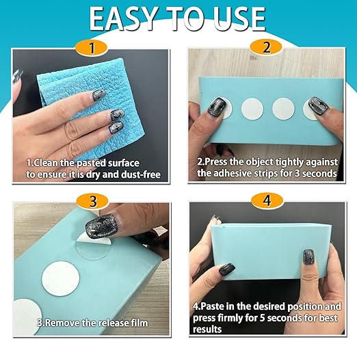 Birllaid Double Sided Tape, Removable, Strong Mounting Adhesive Dots for Picture Poster Decorations, Balloon, Photo, Art Craft, Party Supplies