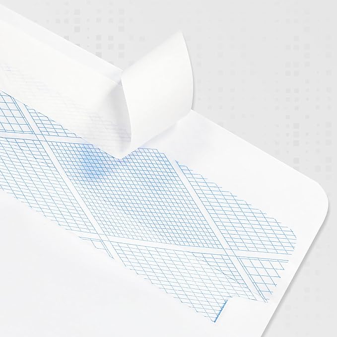 Yeplan 60PCS #10 Envelopes Letter Size Self Seal Business Envelopes No Window Security Mailing Envelopes Size 4-1/8 x 9-1/2 Inch - White 24LB Paper