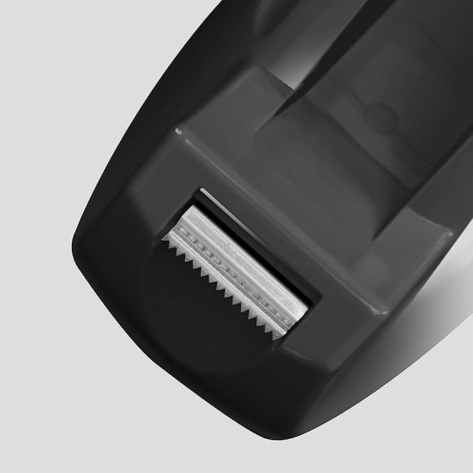 Acrimet Premium Desktop Tape Dispenser, Plastic, Non-Skid Base (Heavy Duty) (Black Color)