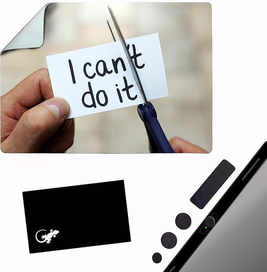 Mouse Pad Adhesive Bottom - Sticks to Any Surface - Portable - Webcam Covers and Screen Cleaner Included (CAN DO IT)