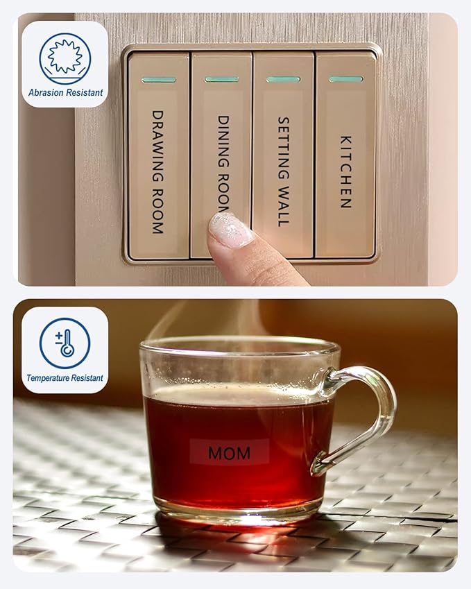 Tze 151 Tz151 24mm 1 inch Laminated Clear Compatible for Brother P Touch Label Maker Tape TZe-151 TZe151 Label Tape for PTD600 PTD610BT PTP710BT PTD400 PT-P700, Black on Clear, 3-Pack