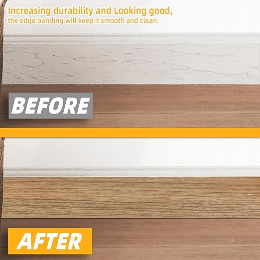 GSCIT Club Natural Walnut Wallpaper, 15.7 inch X 25ft Self Adhesive Wood Grain Repair Tape Patch for Tables, Chairs, Baseboards, Doors, Windows, Floors, Handicraft DIY.