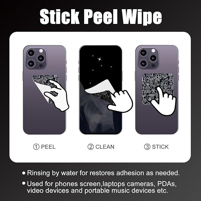 walrfid 2pcs Car Screen Cleaner, Computer Screen Cleaner Spray and Wipe, Laptop Cleaning Mist Kit for Electronic iPad, iPhone, Phone, MacBook, TV, Monitor, Tablet Display, with Graffiti Case, Grey