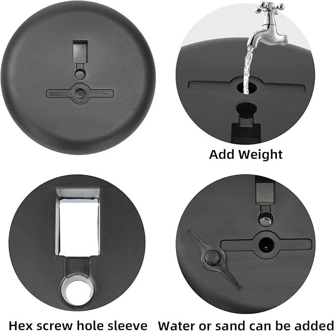 6Packs Pedestal Poster Sign Stand, Adjustable Aluminum Snap Open Frame Sign Holder Poster Stand 11x17 Inch for Vertical/Horizontal Display, Black