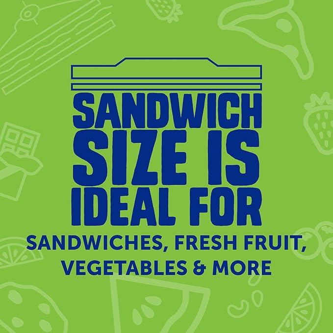Ziploc Brand 190 Count Storage Bags Variety Pack, 42ct Storage Gallon and 48ct Storage Quart with Stay Open Design, 50ct Sandwich and 50ct Snack with Grip N Seal Technology (Packaging May Vary)