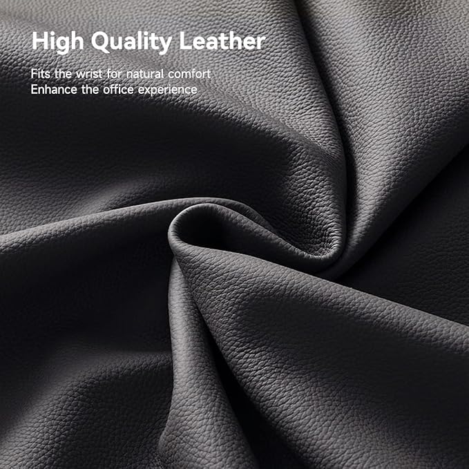 Hagibis Keyboard Wrist Rest Pad Support with Desktop Partition Storage Case, Ergonomic Soft Memory Foam, Anti-Slip Rubber Base for Computer Keyboard, Laptop, Office, Home (Black)