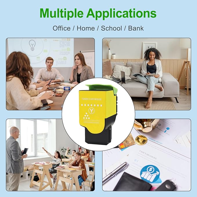 Remanufactured C310 C315 Toner Cartridge Replacement 006R04359 for Xerox C310 C315(1-Pack Yellow)