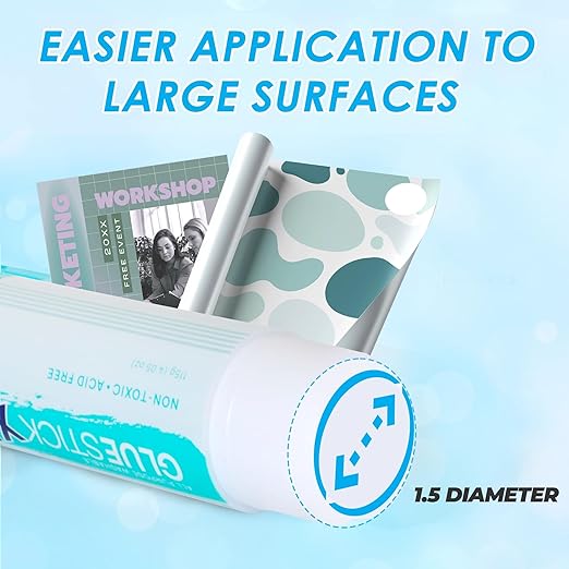 Darice Giant Glue Sticks, Large 115-gram/4.05oz Jumbo XL Glue Stick - Washable, Non-Toxic - Classroom School Supplies - 6 Pack