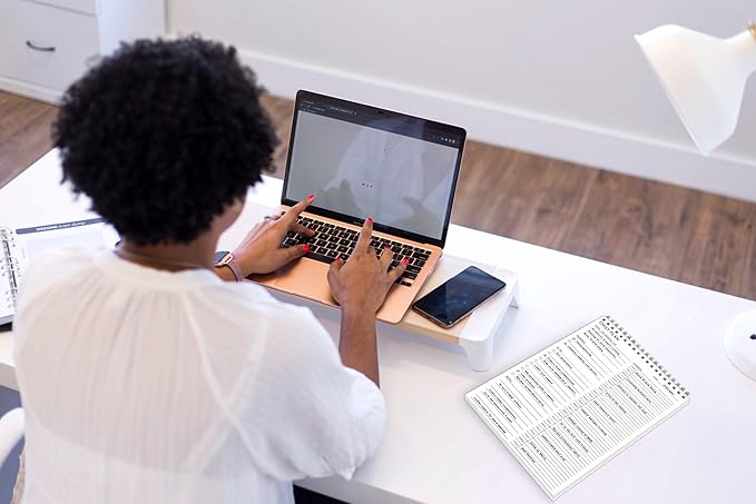 3PC 24 Hour Daily Planner - Daily To Do List for Work & Personal Life, Productivity Planner, Everyday Planner, Daily Schedule, 6.5 x 9.8