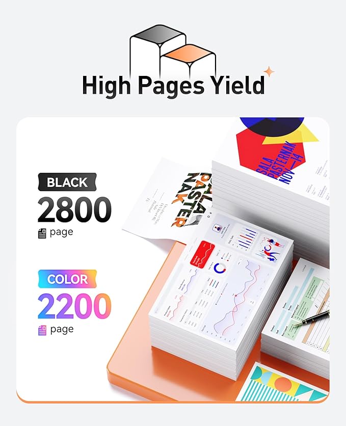 045H Toner Cartridge 4-Pack High Yield with Chip Replacement for Canon 045H CRG-045H Toner Cartridges Compatible with Canon imageCLASS MF634Cdw MF632Cdw LBP612Cdw LBP612C MF632 MF632C MF634 Printer