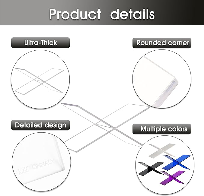 Large Clear Acrylic Book Stand - Perfect for Displaying Open Books on Your Coffee Table - Ideal for Bibles, Cook Books, Guest Books, Magazines, Each with a Lucite Paperweight (Clear)