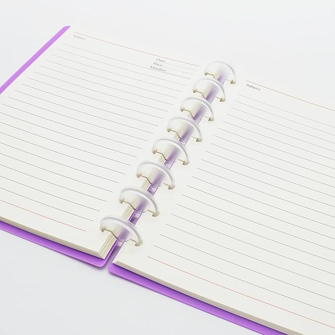 100pcs Discbound Notebook Discs 1.5inch X-Large Size DIY Planner Accessories fits for Tul,Levenger,Arc,Happy Planner,Talia(Clear,1.5inch/38mm)