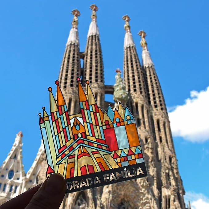 Metal Bookmarks with Transparent Design - Sagrada Familia Book Mark for Readers, Aesthetic Book Markers for Kids, Teens, Teachers, Students, Gifts for Book Lovers, Writers, Reading Women & Men