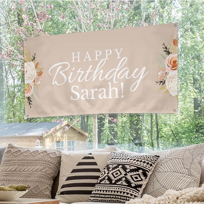 Staples Custom Scrim Vinyl Banner - 24W" x 48L" Quote Banner with 4 Grommets - Durable Outdoor Sign for Events, Promotions, and Business Advertising (Wood)