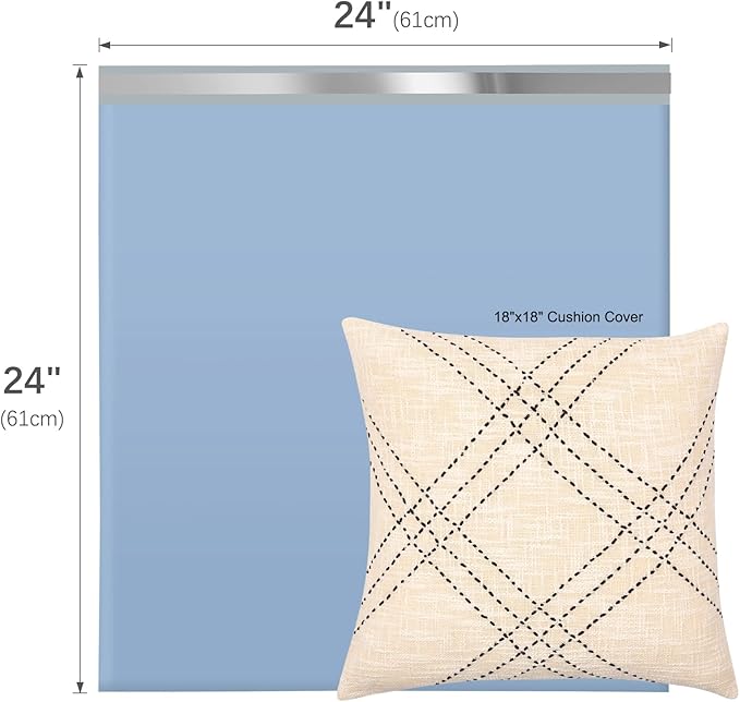 Metronic Poly Mailers 24x24 50PC, Extra Large Shipping Bags Mailing Envelopes with Strong Adhesive, 2.5Mil Thick Mailers Poly Bags for Shipping, Mailing Bag Packaging Bag for Small Business, Haze Blue