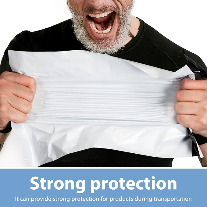 Metronic Poly Mailers 10x13 1000Pcs, Small Shipping Bags for Clothing, Waterproof Mailers Poly Bags for Small Business, Shipping Envelopes Mailing Bags for Business, White