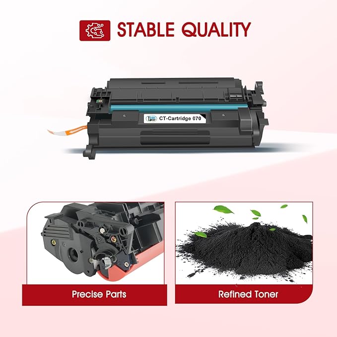 070 Toner Cartridge Black 2 Pack Compatible for Canon 070 Toner Cartridge 070 070H CRG070 CRG-070 CRG070H CRG-070H for Canon imageCLASS MF465 MF462 LBP247 LBP246 Printer Ink