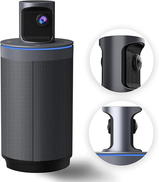 NexiGo Meeting 360 (Gen 2), 8K Captured AI-Powered Framing & Speaker Tracking, 1080p HD 360-Degree Smart AIO Video Conference Camera, 8 Noise-Cancelling Microphones, and Speaker (Renewed)