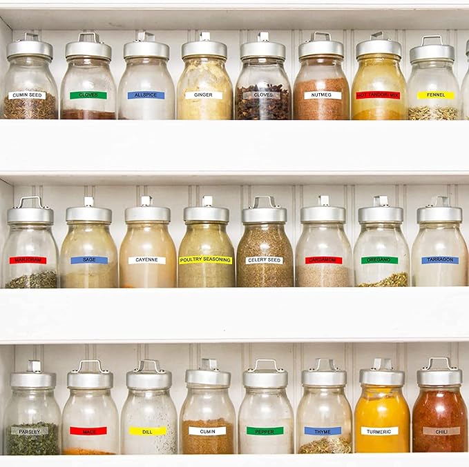 Pristar 5-Pack Compatible for Epson 12mm 0.47" Label Tape LK-4WBN SS12KW LK-4LBP LK-4RBP LK-4YBW LK-4GBP Color Refills Work for Epson LabelWorks LW-300 LW-400 LW-500 LW-600P LW-700 LW-900P Label Maker