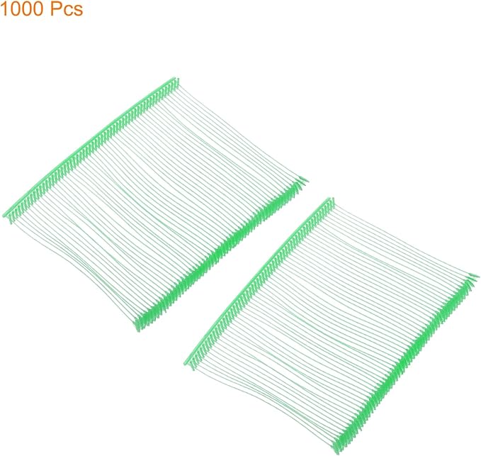 MECCANIXITY Standard Tagging Fasteners, Plastic Regular, Label Gun Price Barbs for Garment Tags, 75mm/3 Inch, Pack of 1000, Light Green